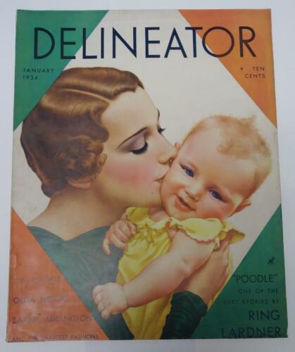 Delineator - Janury 1934 -  Dynevor Rhys Cover