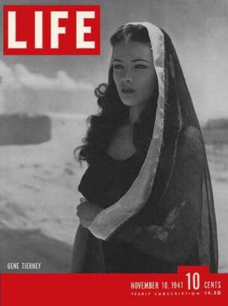 LIFE Magazine - November 10, 1941 (Cover: Gene Tierney)