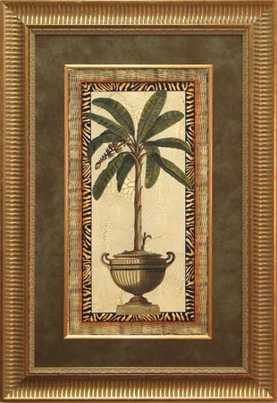 Palms With Rattan 1 Hand Painted by Kayla Boekman